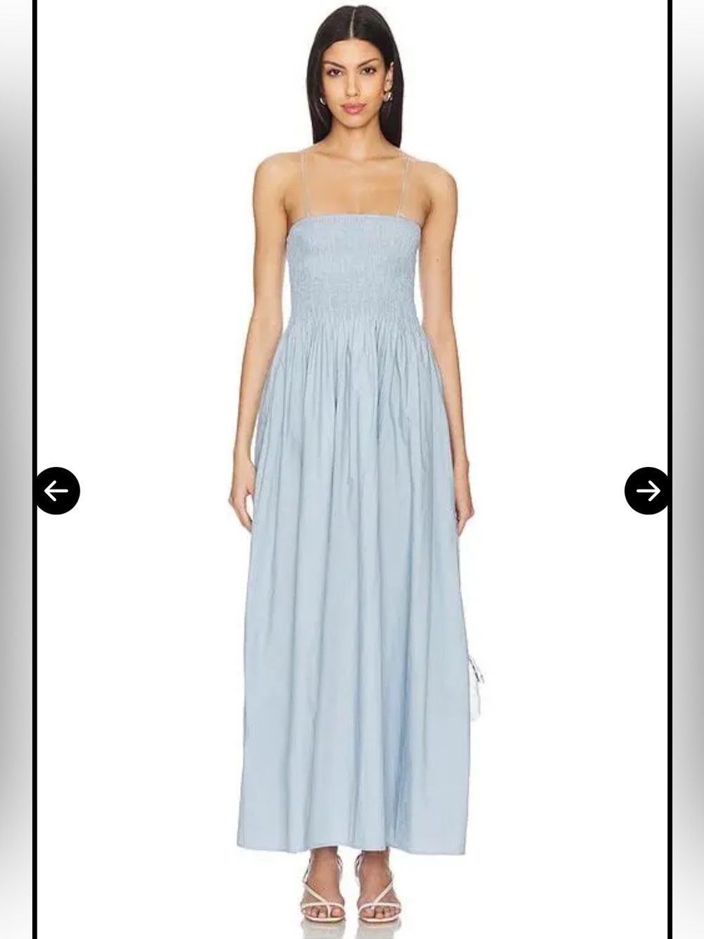 Faithfull the Brand Tergu Maxi Dress Sky Blue